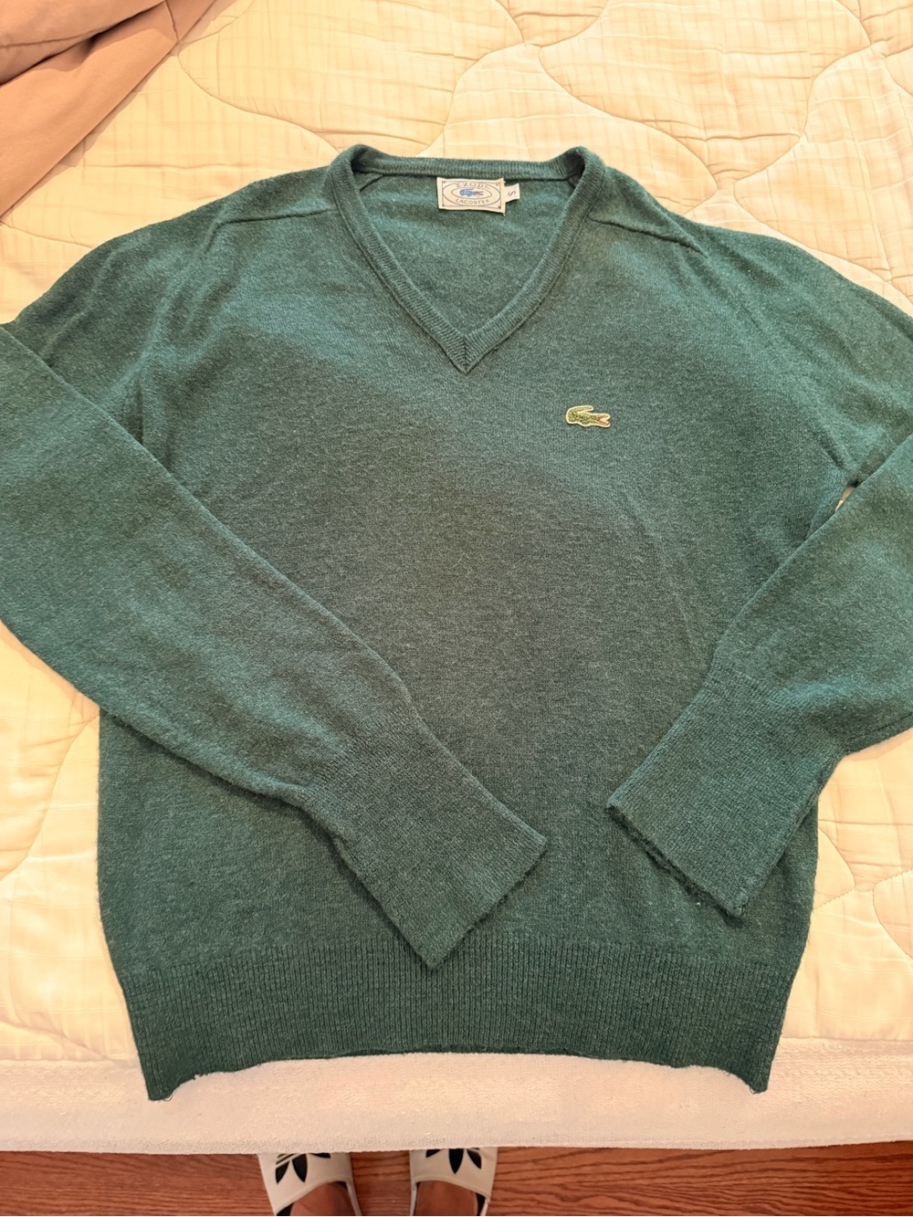 Men's  lacoste Crewneck Sweater in Teal Green - Classic Knit